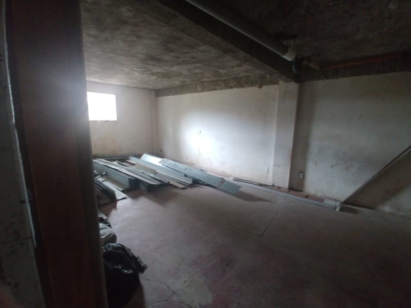 Finished and unfinished residence space