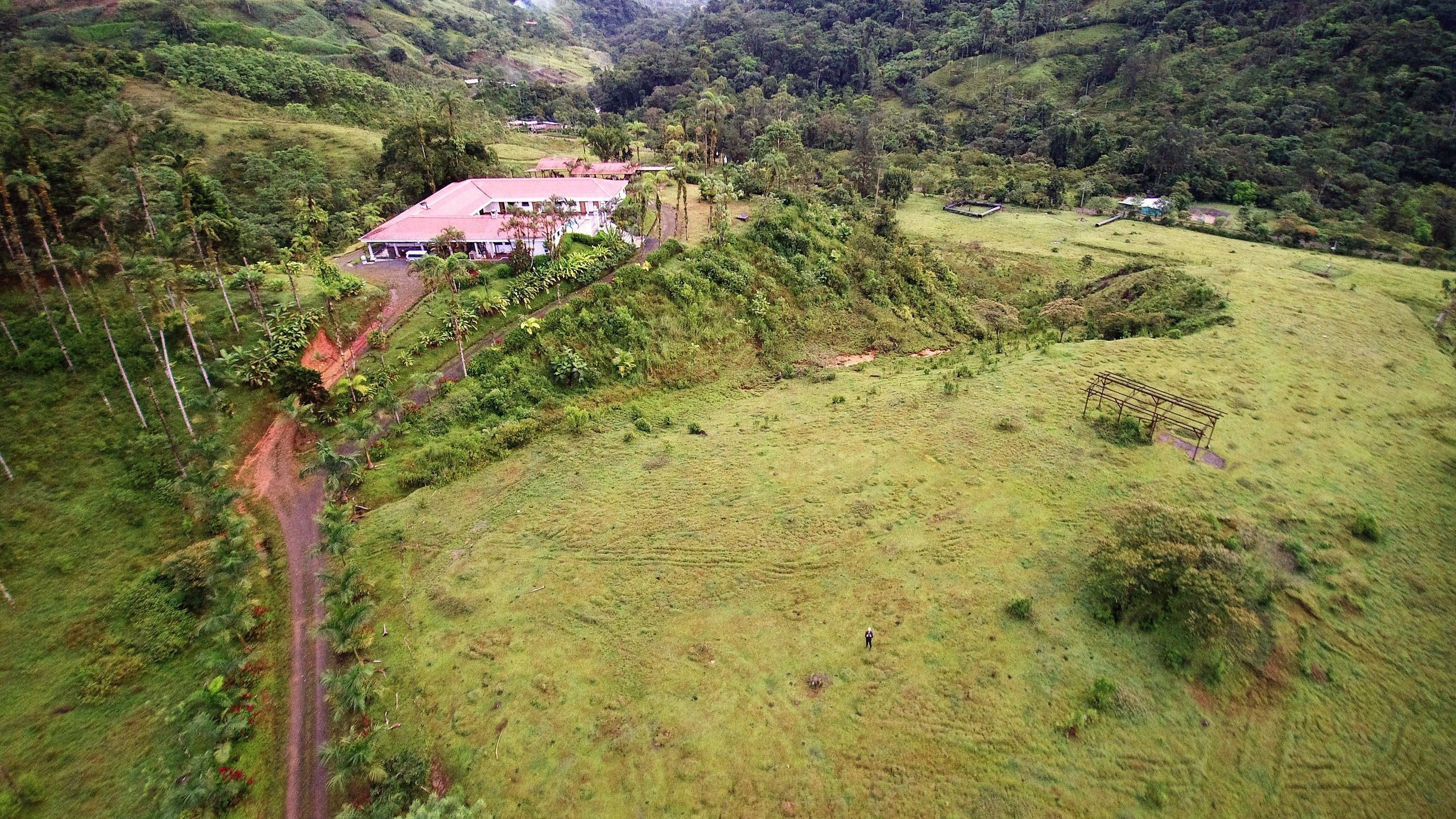 Aerial view of the estate