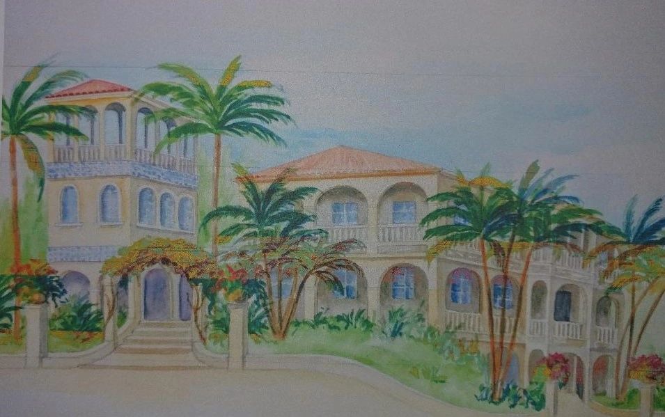 Architectural rendering of the planned retirement community on the estate